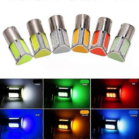 1 Stück P21W Bay15D BA15S P21/5W 1156 1157 LED COB 12V Auto Bremslicht Weiß Rot Auto LED Glühbirnen hinten Blinker Parklicht 12V (1/4)