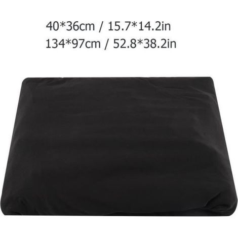 Housse de canapé d'angle en forme de L - Noir - Housse de protection pour meubles de maison 3 + 2 sièges (1/4)