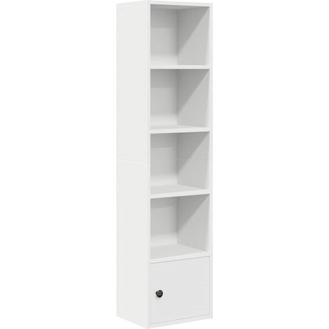 Maison Exclusive - Bücherregal Weiß 31x24x127 cm Holzwerkstoff