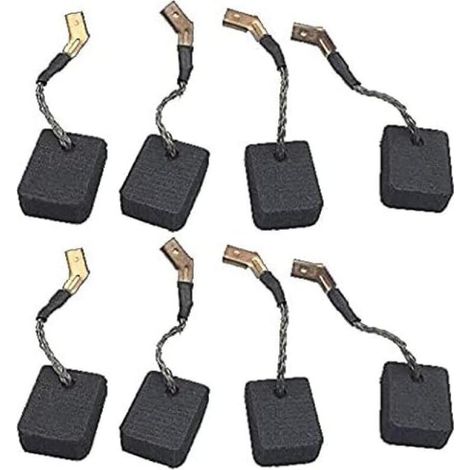 Balais de charbon de rechange N257540 pour meuleuse d'angle - Compatibles avec les modèles DeWalt DWE402 et DWE4214 (paquet de 8) (1/3)