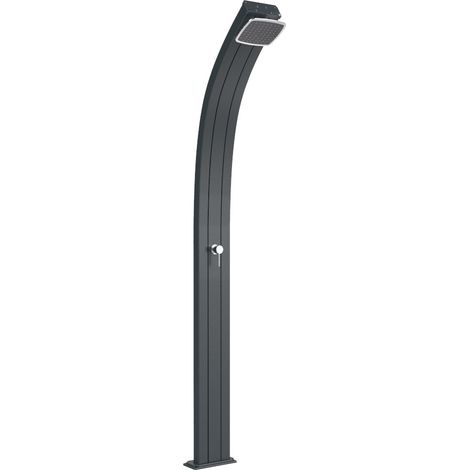 Doccia Solare da Esterno Giardino 30L Miscelatore Arkema Spring Grigio Antracite (1/5)