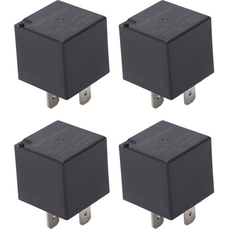 BERM 4er-Pack Kfz- und Marine-Relais 12V DC 4-polig 30-40A NO Silberkontakt wasserdichter Relais-Schalter für Boote und Autos (1/5)