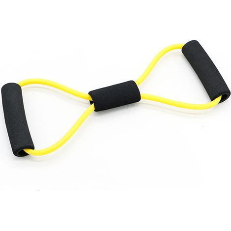 Bande de résistance en forme de 8 avec poignées, bande élastique de fitness, exercices en famille, kinésithérapie, musculation (1/5)