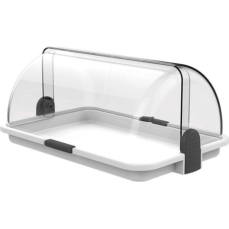 BIESSE vetrina da banco doppia apertura 38 x 26 x 17cm da esposizione cornetti brioches dolci contenitore bar (1/5)