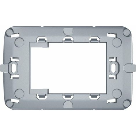 AERTECNICA - SUPPORTO ADATTATORE PER PLACCA VIMAR EIKON NEXT GRIGIO METALLIZZATO NA694