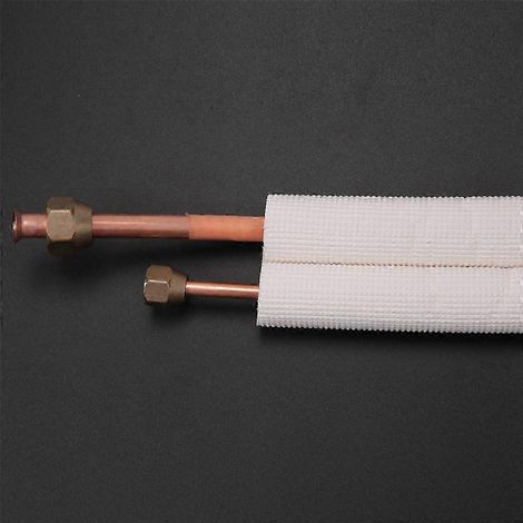 Tuyau en aluminium isolé pour paire de serpentins de climatiseur 2025, 1/4 po et 3/8 po (1/5)