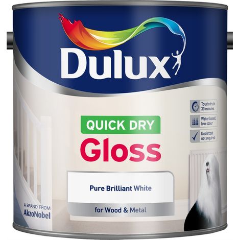 Dulux Retail Quick Dry Gloss - Pure Brilliant White - 750ml