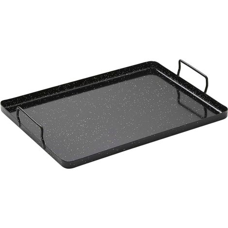 Plat rectangulaire émaillé 17 x 21 cm