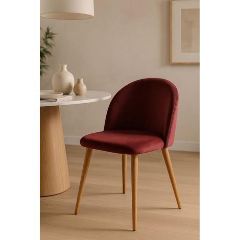 Sillas Comedor - Silla Vint Terciopelo - Fucsia (1/5)