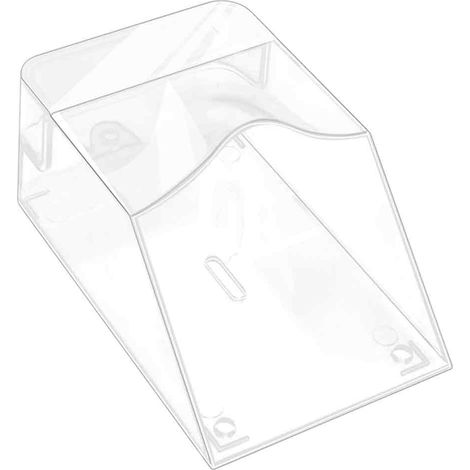 Couvercle Étanche Pour Bouton De Sonnette - Protection Extérieure Contre Pluie - Support Mural Sans Fil - Coque Transparente - 1 Pièce (1/5)