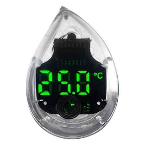 Mini thermomètre pour aquarium, haute précision, affichage numérique LCD, autocollants externes, mesure de la température de 0 à 99,9 °C, accessoires pour aquarium, couleur transparente (1/5)