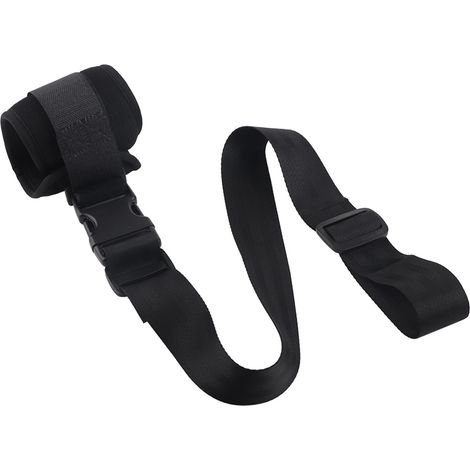 Sangle de Contention pour Membres - Fixation Poignet et Cheville pour Personnes Âgées - Ceinture de Restriction Noire (1/5)