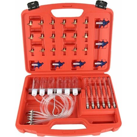 ZVD-Testeur d'Etancheite Kit Diagnostique Testeur Injecteur Carburant Diesel Common Rail 24 Adaptateurs (1/4)