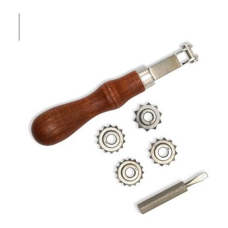 Kit d'entretoises pour le travail du cuir, système de gaufrage DIY, outil de marquage à la roue pour la couture et les travaux du cuir.