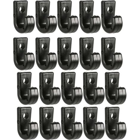 50 pezzi ganci per kayak in nylon nero accessori marini