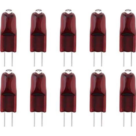 24v,20W Générique 10pcs G4 Lampe halogène Infrarouge, IR Lampe Chauffage Ampoule Halogène Chauffage Séchage Peinture Quartz (1/5)
