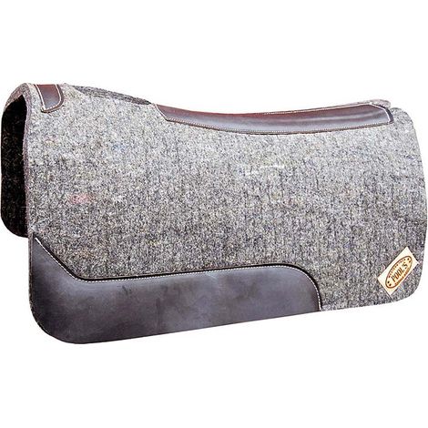 Selle western en feutre avec trous de ventilation au garrot, longs renforts en cuir