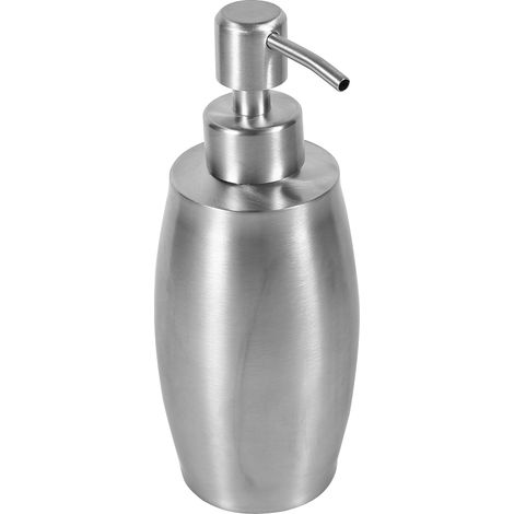 1 pièce distributeur à pompe acier inox 304 salle de bain shampoing gel douche lotion flacon liquide 350 ml (1/5)