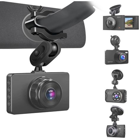 Support de Rétroviseur pour Caméra Embarquée - Fixation Articulée 360° pour Dash Cam et GPS (1/5)