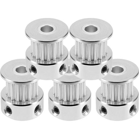 Lot de 5 poulies GT2 - 16 dents - Alésage 5 mm - En aluminium GT2 - Pour imprimante 3D Reprap - Largeur : 6 mm (1/5)