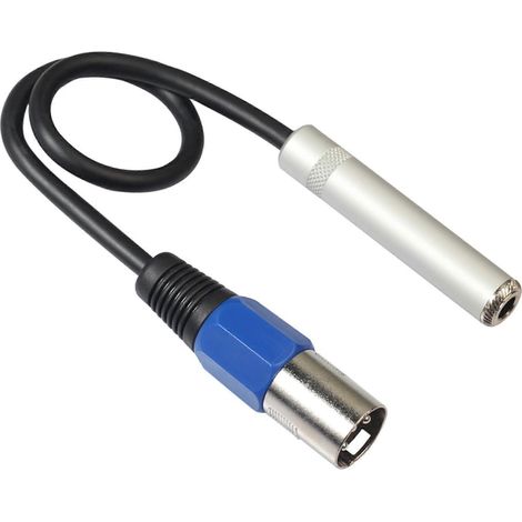 Adaptateur symétrique 6,35 mm femelle vers XLR mâle, 6,35 mm vers XLR (1/5)
