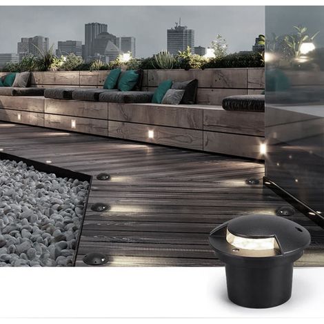 FARETTO DA INCASSO SEGNAPASSO DA GIARDINO VIALI SENTIRI CON LUCE A LED DA 3W MONOEMISSIONE LUCE BIANCA NATURALE 4200K
