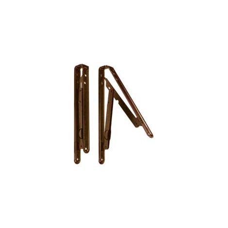 MENSOLE PIEGHEVOLI MARRONI- - mm.400x400 colore marrone - 2 pezzi
