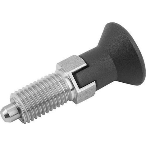KIPP Arretierbolzen GR.5 D1=M24X2 D=16 Form C Rastnut Kontermutter (1/3)