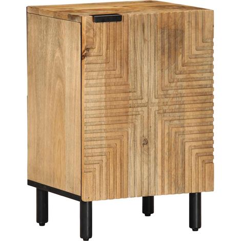 Bathroom Cabinet Brown 38x33.5x58 cm Solid Wood Mango vidaXL (1/5)