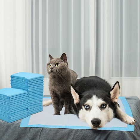 Wolketon 120X Welpenunterlage 60X60cm Hunde-Pads Training Pads saugstark Welpentoilett Katzen Hundeklo