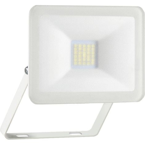 LED Flutlichtstrahler Aluminium Weiß Sicherheitsglas, 10 Watt, IP54