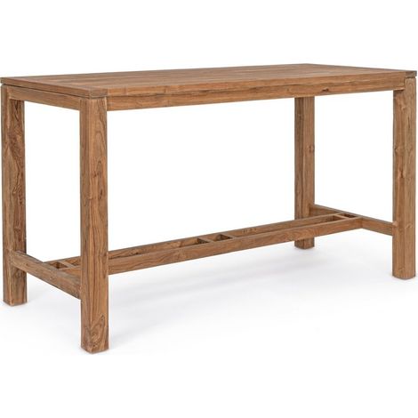 Tavolo da bar "Maricruz New" in legno teak ecologico, per 8 persone, 180 x 80 cm (1/5)