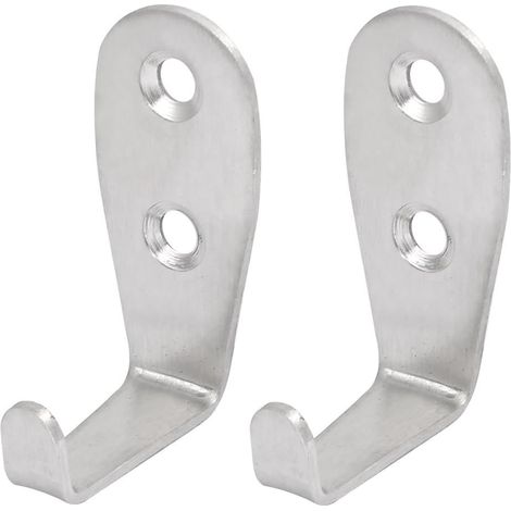 50mmx21mmx30mm 2mm Dicke Edelstahl Wandhalterung Einzelhaken Kleiderbügel 2 pièces (e601e3ebff634abd (1/4)