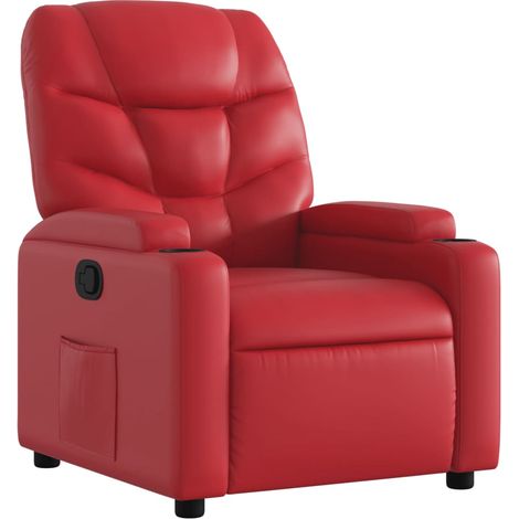 Maison Exclusive - Poltrona Reclinabile Rossa in Similpelle
