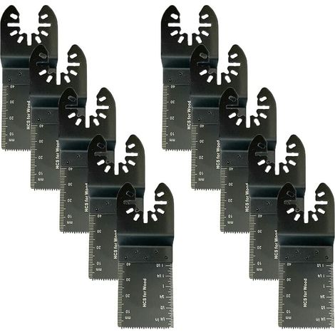 10 hojas de sierra multifunción de 34 mm, herramientas oscilantes universales. (1/5)
