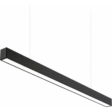 Suspension Linéaire LED 120cm 36W Interconnectable NOIR - Garantie 5 ans - Blanc Neutre 4000K - 5500K - SILAMP