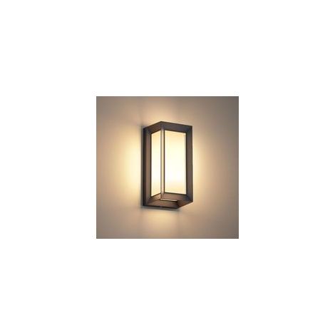 Applique da esterno impermeabile E27 60W IP65 – Alluminio e PC – Illuminazione per corridoio, ingresso, balcone – Design moderno nero (1/4)