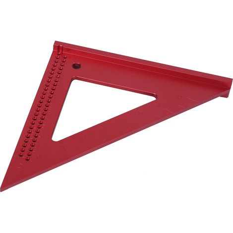 Outil de traçage pour le travail du bois, règle triangulaire en aluminium à 45/90 degrés, outil de traçage pour menuisier (1/5)