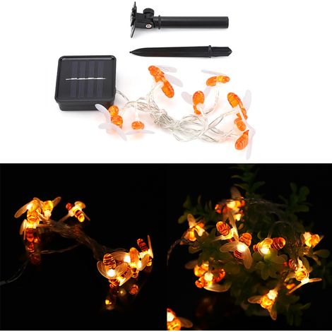 10 wasserdichte LED-Solar-Bienen-Lichterketten für Garten und Hof, Hängelampe, 1,2 m (1/5)