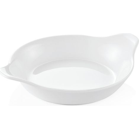 Plat à gratin ovale blanc Ø 17,5 cm avec poignées - Was Germany