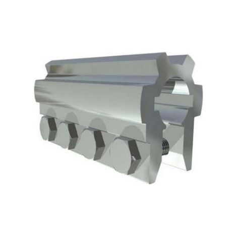 Pièce d'accouplement en aluminium 25,4 mm L= 120 mm (1/2)