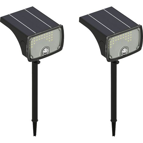 Faretto o applique a energia solare con sensore di movimento 700 lumen - Lotto di 2 - CHENDI