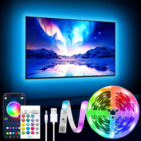 LED TV Lighting 40-65 Inch - 13.1ft RGB Light Strip with Bluetooth Function for Home Theater (1/5)
