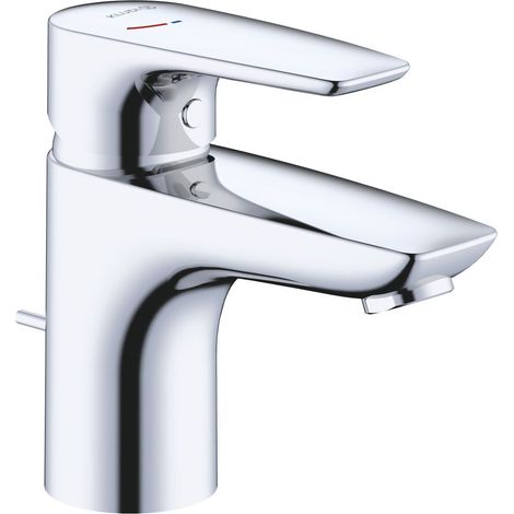 KLUDI PURE&SOLID Waschtisch-Einhandmischer, Auslaufhöhe 75mm, mit (1/3)