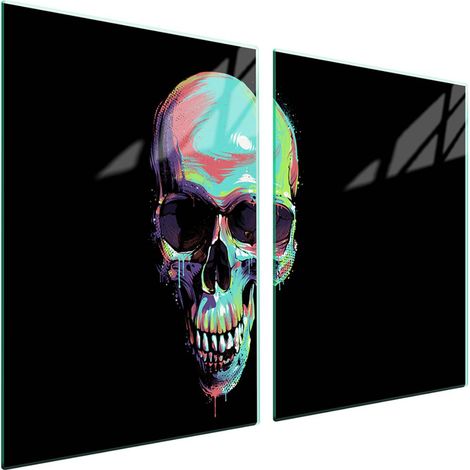 Protection de plaque de cuisson en verre 2x45x52 Crâne (1/5)