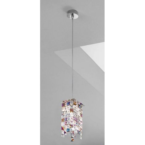 Kolarz PRISMA - Suspension en cristal de créateur, chrome poli, 1x G9 (1/3)