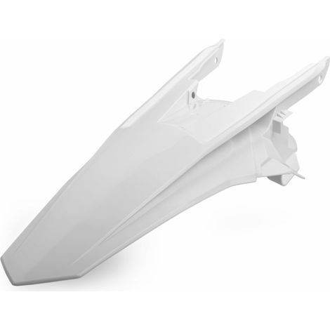 Parafango posteriore senza fianchetti Polisport per KTM SX SXF 125 150 250 350 450 XCF250 bianco