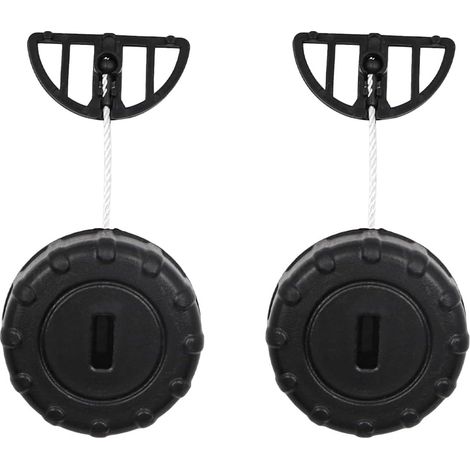 Bouchon Reservoir Huile - Nylon Renforcé - Compatible Tronçonneuse MS170 MS180 017 018 - Lot de 2