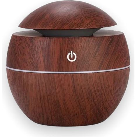 Diffuseur en bois en forme de sphère, humidificateur d'air aromatique, décoration zen, sans fil, 200ml, pour bureau et chambre, cadeau original (1/3)