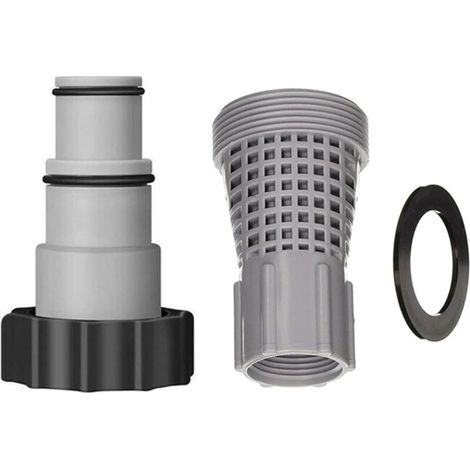 Adaptateur étanche pour piscine - Pompes filtrantes efficaces - Texture ABS - Pour pompes filtrantes 25007 - Adaptateur résistant